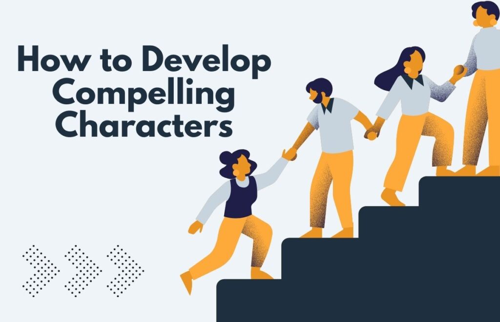 Illustration of Compelling Characters, engaging fictional characters with unique traits and expressions, designed to inspire storytelling and creativity.